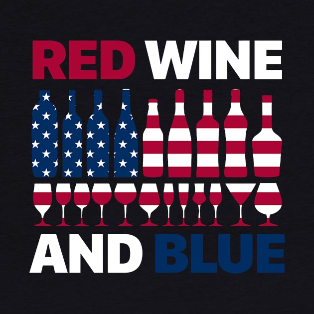 Red Wine and Bluefor 4th of July Independence Day by shanemuelleres